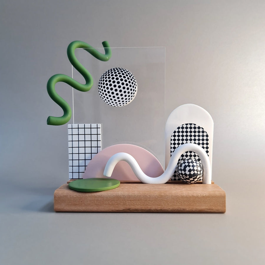 Clay Art - Mini Sculpture - Outburst | Ocean Blue - Clac Clac Design