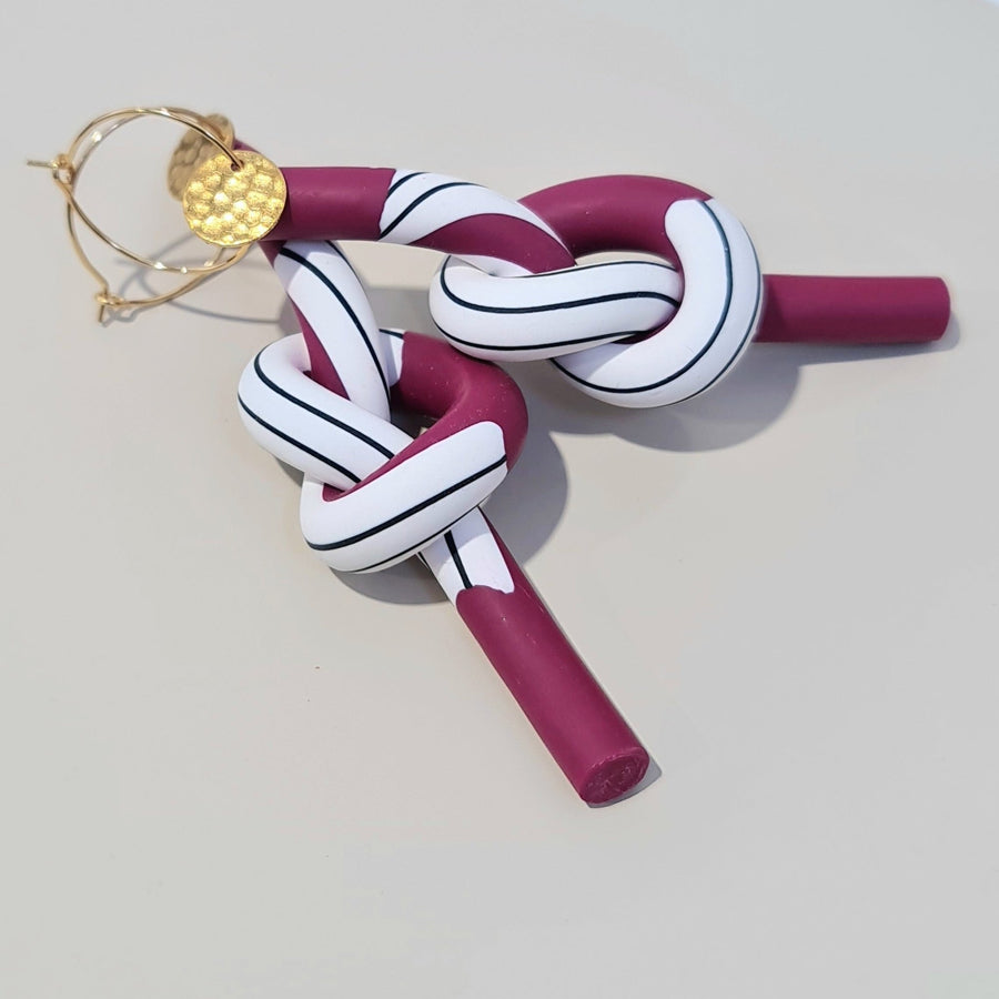 THE KNOT and GOLD/BRASS EARRINGS - Clac Clac Design