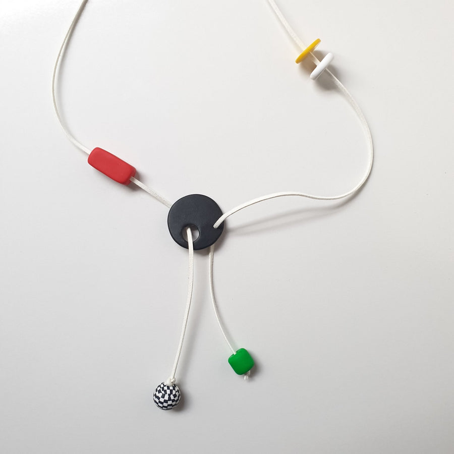 Necklace - White Cord - Clac Clac Design