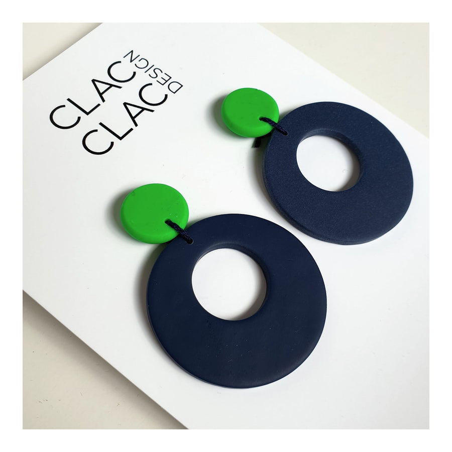 Peggy Donuts Green & NAVY (L) - Clac Clac Design